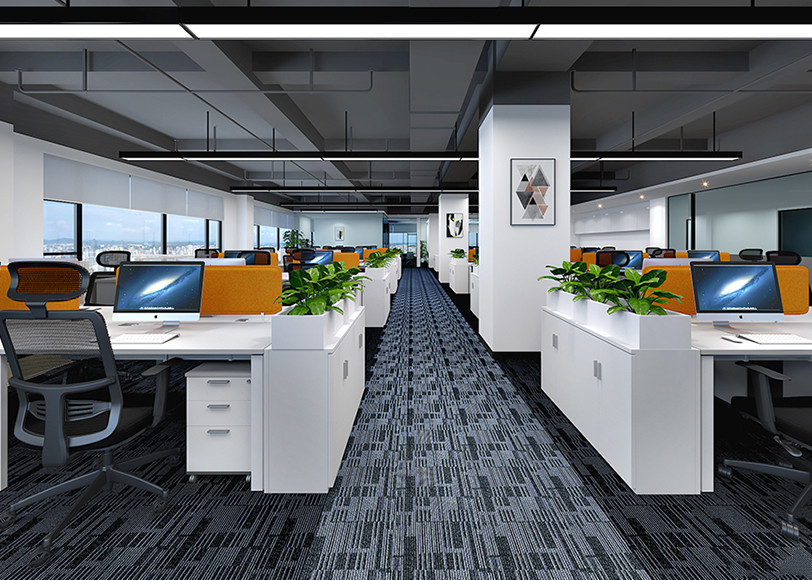 創業公司辦公室裝修設計效果圖